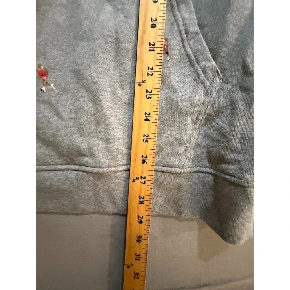 Air Jordan All Over Sweatshirt Adult XL Gray Pullover Long‎ Sleeves Hoodie Mens.